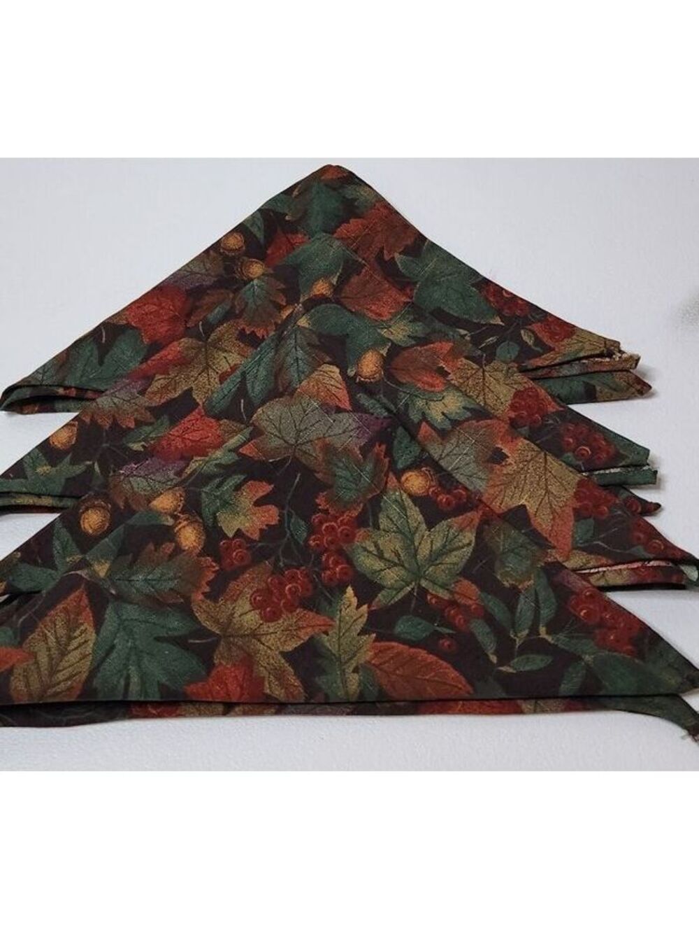 Set of Fall Leaf Cloth Napkins-Lot of 4